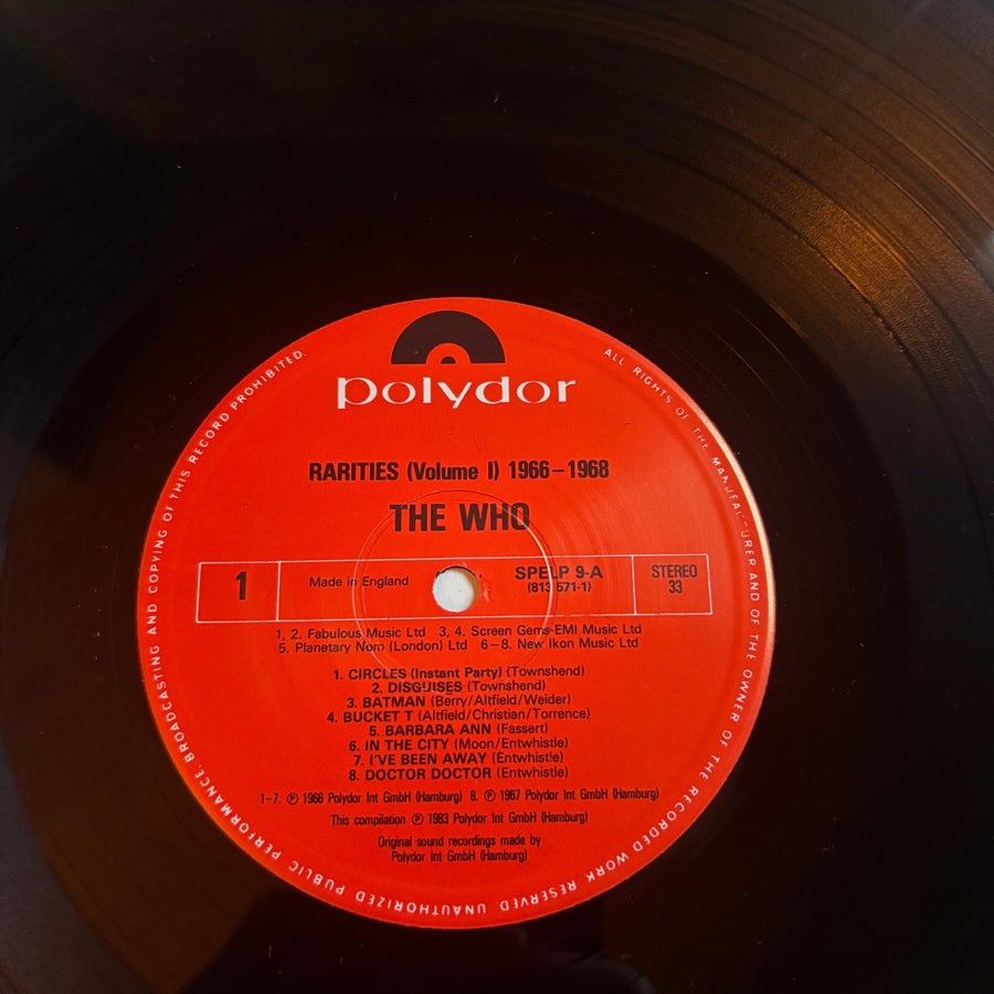 The Who - Rarities Volume 1 (1966-1968) | Köp på Tradera (739601432)
