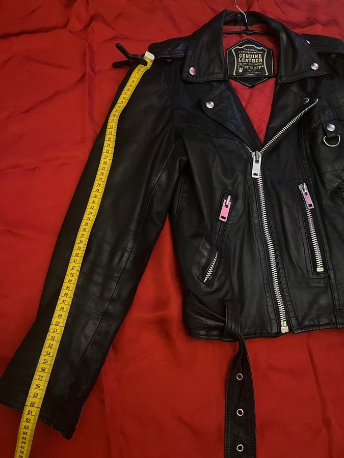Petroff Leather Jacket/ Vintage Retro/ Punk Met.. | Köp på Tradera