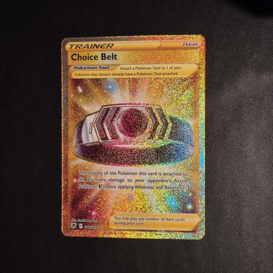 gold choice belt pokemon card Pokemon Choice Belt 211/189