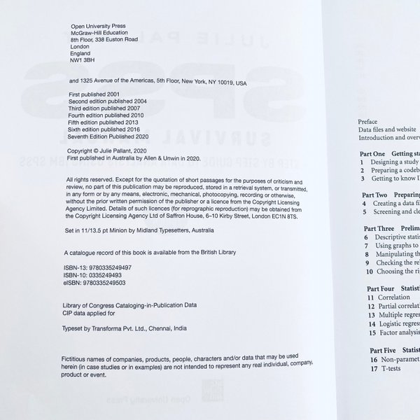 SPSS Survival Manual: A step by step guide to d.. | Köp på Tradera