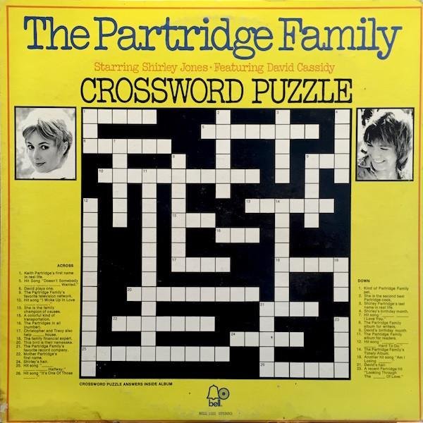 The Partridge Family Crossword Puzzle LP Al K p P Tradera 