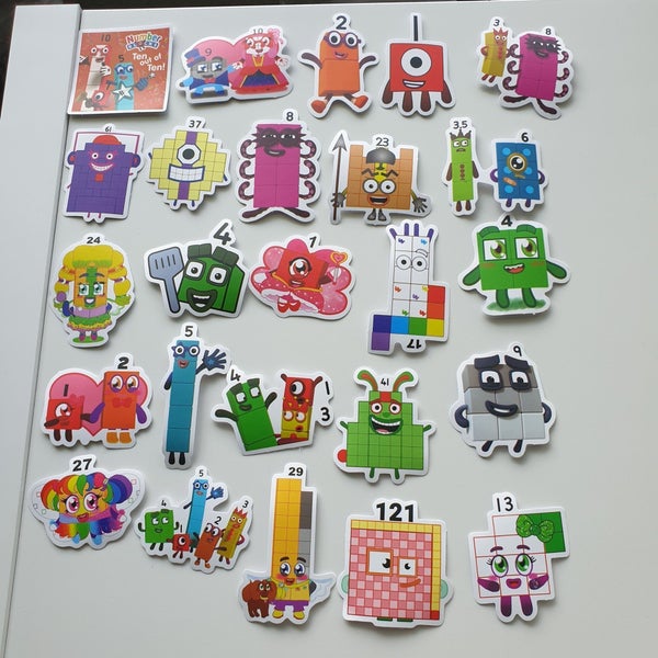 25st numberblocks klistermärken/stickers | Köp på Tradera (745916771)