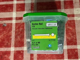 Ankarspik (id01110) Essve 3,1x40 mm 385 spik 1 paket EAN 7317761041023