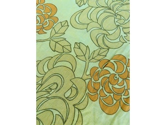 60-tals retro tyg i bomull 270 x 125cm