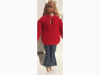 stickad TRÖJA till barbie stickad TRÖJA till barbie