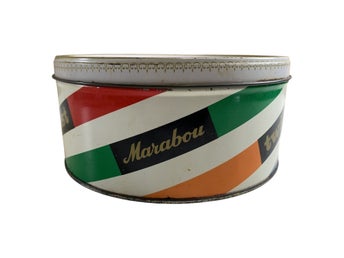 Marabou Twist Plåtburk Retro Flerfärgad Konfektburk Godisburk Konfektyr
