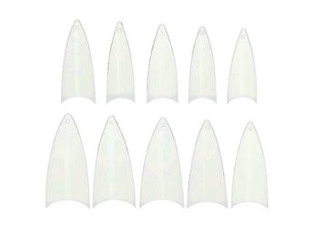 Naturliga stiletto nageltippar 500 st
