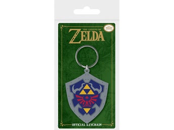 ZELDA HYLIAN SHIELD GUMMI NYCKELRING Merchandise Merch Nintendo Link