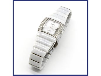 RADO Sintra Jubilé keramisk kvarts klocka, 22mm, naturliga diamanter (0,2ctv)