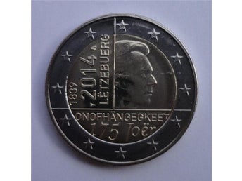 Luxemburg 2 euro 2014 Oavhängighet