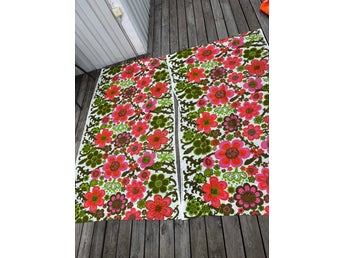2st tyg retro blommigt