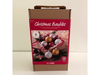 DIY Kit Glitter Julgranskulor