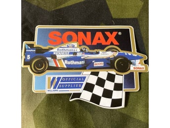 Äldre dekal - Sonax / Williams / Renault med flera
