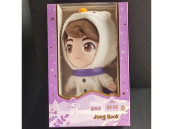 TinyTAN Jung Kook BTS Plush Doll Purple Holidays Winter Edition K-pop