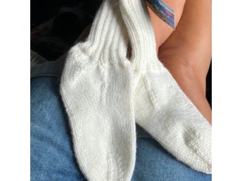 Hemstickade raggsockor, st 34-36