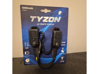 Tyzon Pannlampa med 1200mAh USB-C och Rörelsesensor