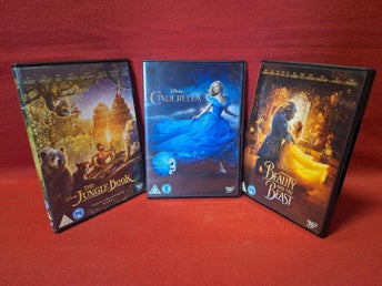 THE JUNGLE BOOK / CINDERELLA / BEAUTY AND THE BEAST DVD