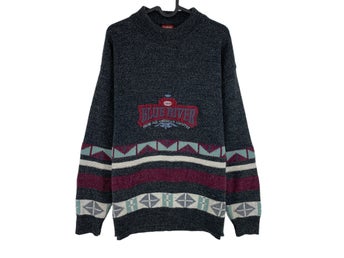 Cosby vintage retro 90-tals Chabala mörkgrå tröja, storlek M