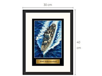 HMS Södermanland Art print tavla Limited Edition