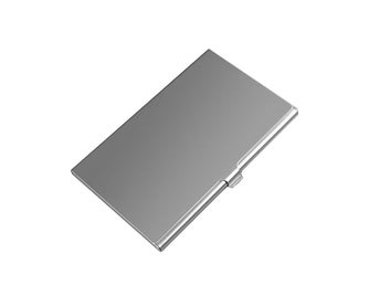 Smidig korthållare i aluminium - Slim - Silver - Plånbok