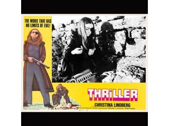 THRILLER 1974 Christina Lindberg , Lobby Card Nr 7 Faksimiltryck