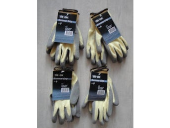 4 stycken OX-ON Summer Grip Handskar arbetshandskar Storlek 9