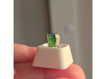 Naturlig Grön Turmalin 3,10ct Kunar, Gem-Grade Med Färgzonering