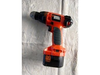 Black & Decker CD12C 12V skruvdragare 10mm