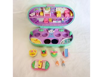 1992 Polly Pocket Polly's Nursery Stamper Set Baby Stampin' Playground Playset