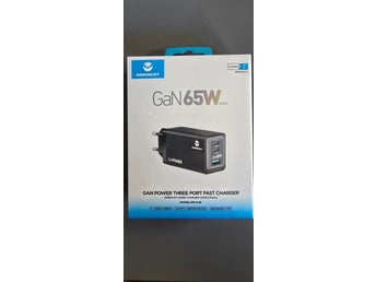 ONEMUST GaN 65W Max Laddare med Tre Portar
