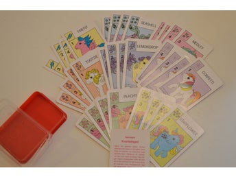 Sällsynt från 1987 My little pony kort ( kvartettspel )