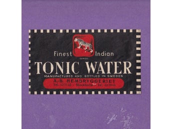 Finest Indian Tonic Water AB Hembryggeriet Stockholm etikett