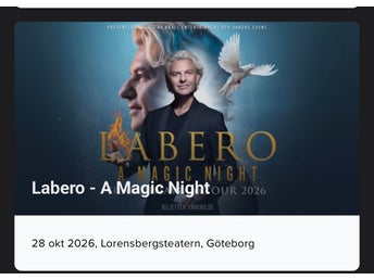 Passa på - VIP biljetter till Joe Labero Gbrg