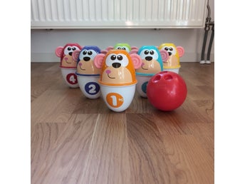Vatten/strandleksaker/utomhus, Chicco Monkey Bowling Set