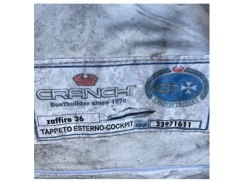 Cranchi Zaffiro 36 blå belagd cockpit halkfri matta original - 33971611