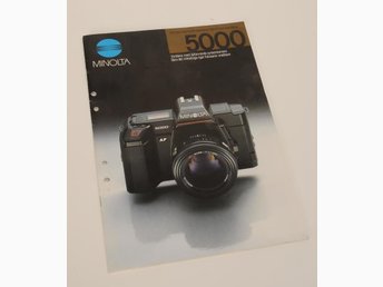 Broschyr Minolta 5000.Begagnad