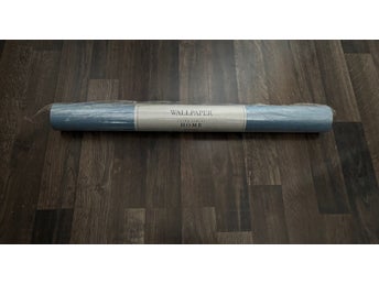 Laura Ashley Home Blå tapetrulle Colourwash Chambray 10 m Made in UK