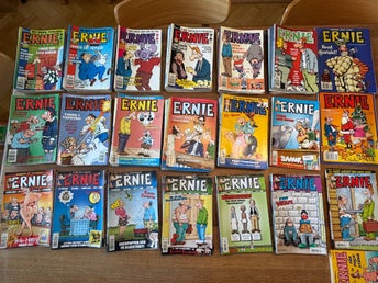Samling av serietidningar: Ernie, Larson!, Bizarro, Don Martin, Pyton och Brök!