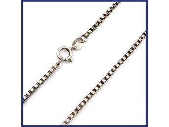 Halsband, 925 silver, venezialänk (vikt 9,56g, längd 50cm)
