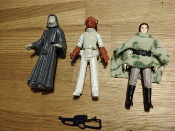 Star Wars actionfigurer: Emperor Palpatine, Admiral Ackbar och Princess Leia