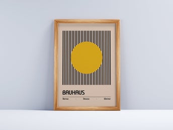 Bauhaus Yellow A0 (84,1 x 118,9cm) Poster (Fri Frakt)
