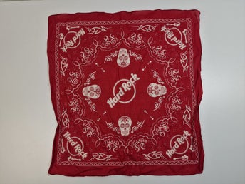 Hard Rock röd bandana
