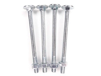 Vagnsbult M6x80 mm elförzinkad 4-pack