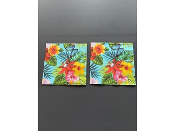Servett blommor till decoupage