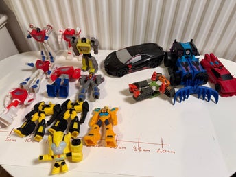 Transformers Hasbro & Happy Meal Lot 15 Delar Robotar Bilar Samlarfigurer