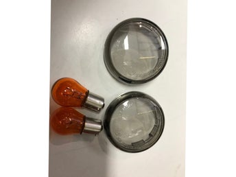 Rökfärgade blinkersglas Harley