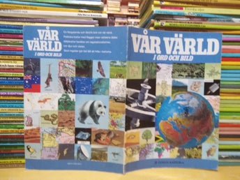 Vår värld i Ord och bild, Esselte kartor AB 1987. Very Fine