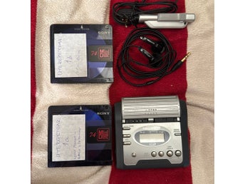 Sharp MD-DR7 MiniDisc-spelare med tillbehör