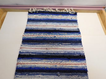 Trasmatta Löpare Bordslöpare Trasmatta 93 x 30 cm Blå Nr 2