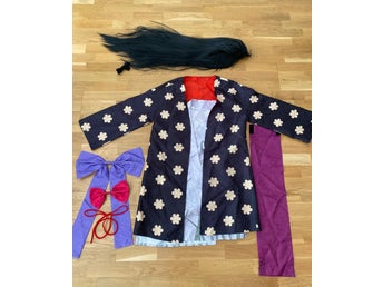 One Piece Nico Robin Wano Cosplay + Peruk